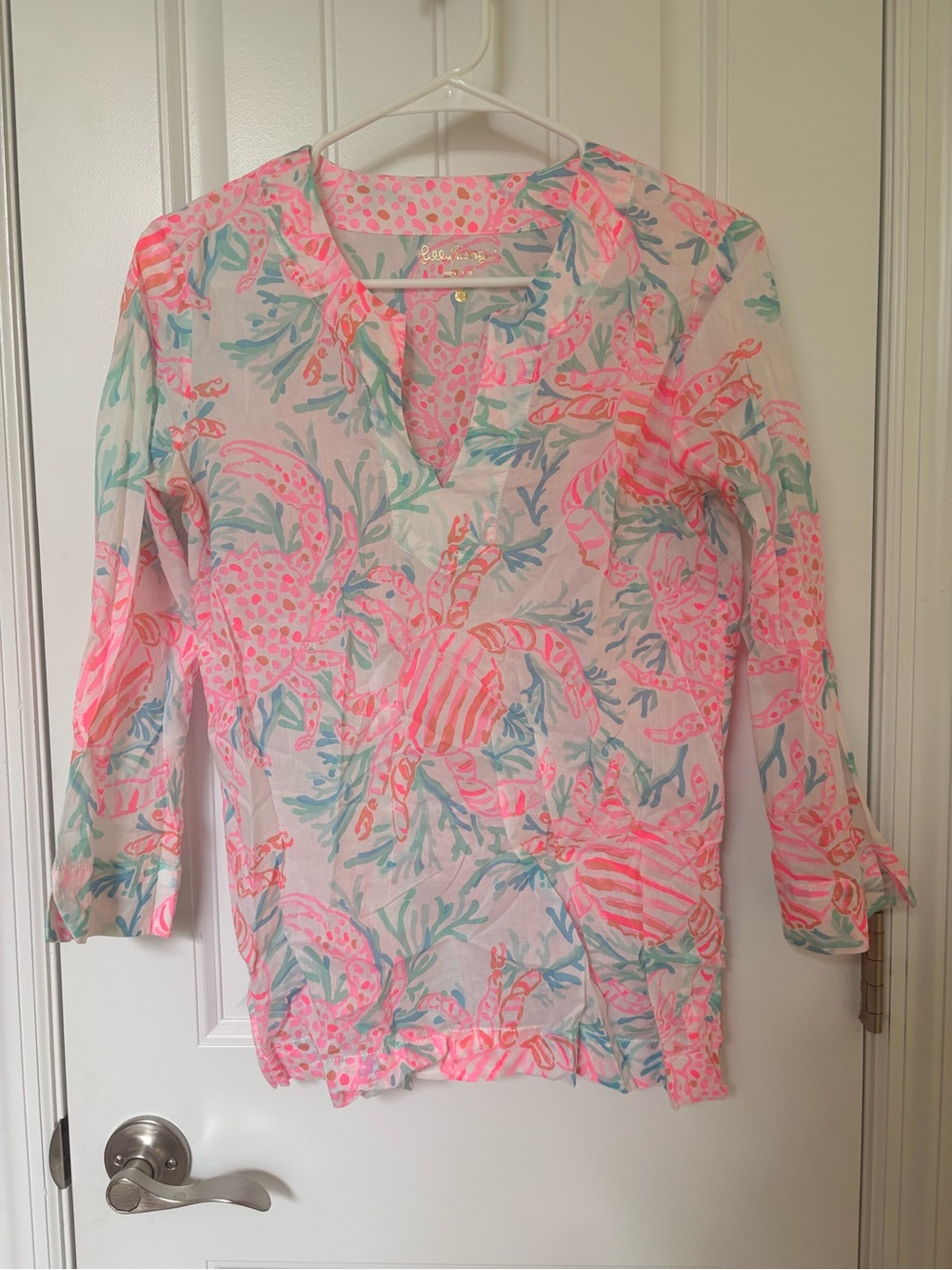 Lilly Pulitzer Getting Steamy Print-Cotton Amelia Island Tunic